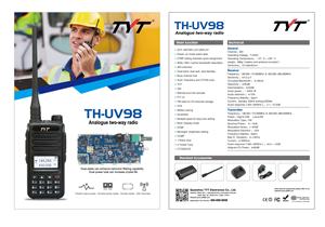 วิทยุสื่อสาร TYT TH-UV98 10W,วิทยุสื่อสารเครื่องสแกนเนอร์วิทยุ Taki Waki - Product Image 3