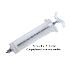 Toptan veteriner şırıngası silah <span class=keywords><strong>10ml</strong></span> için 100ml plastik çelik şırınga hayvan bakımı için kanatlı enjeksiyon - Product Image 1