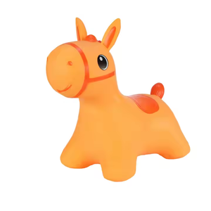Cavalcare il giocattolo cavallo tramoggia giocattolo gonfiabile che rimbalza Pony per la formazione di equilibrio dei bambini, divertente giro degli animali per i regali Playtime - Product Image 2