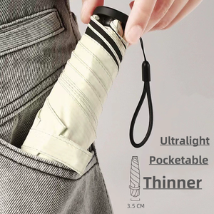 Da donna compatta e leggera ombrello a matita Super Mini taschino parasole di piccole dimensioni, riporre facilmente 3 <span class=keywords><strong>ombrelli</strong></span> pieghevoli - Product Image 5