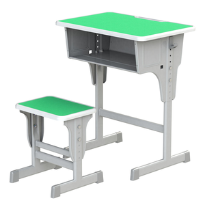 <span class=keywords><strong>Precio</strong></span> de Fábrica, Conjunto de Silla y Escritorio Escolar Individual Moderno, Cómodo y Duradero, Altura Ajustable, Marco Metálico, Tablero de Madera, para Oficina en Casa - Product Image 4