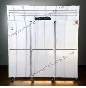 Congélateur vertical commercial à refroidissement direct de 1500 L, congélateur réfrigérateur vertical à six portes, congélateur vertical à refroidissement direct et refroidisseur - Product Image 4