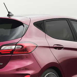 Car Decals Window Stickers Piano Black Carbon Fiber Texture Adhesive ABS Body Stickers for Ford Fiesta MK8 2018+ - Product Image 2