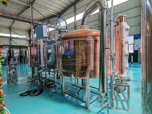 Equipo de elaboración de <span class=keywords><strong>cerveza</strong></span> artesanal con Cervecería de cobre y tanque de fermentación - Product Image 3