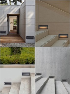 Lumière murale LED <span class=keywords><strong>IPHD</strong></span> IP65 5W pour escaliers extérieurs avec surface en alliage d'aluminium CRI 80 & 3000K-6000K pour aménagement paysager - Product Image 5