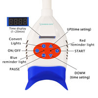 Lampe LED portable pour blanchiment dentaire au laser, lumière 3 couleurs, machine de blanchiment dentaire, 10 lumières LED
