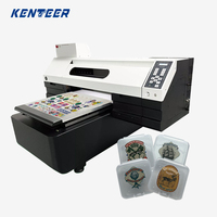 Printer Inkjet Multifungsi Kenteer Flatbed UV 6090 3D LED Digital untuk Pena, Botol, Casing Ponsel, Label Kristal