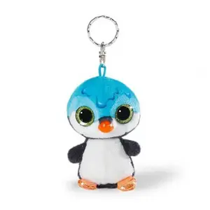 ZD211-llavero con colgante de Animal, muñeco de peluche con forma de perro y conejo, Mini llavero de pingüino