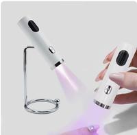 Lampe à ongles UV LED 3W, portable, rechargeable, en plastique, lampe de séchage professionnelle pour tous les vernis gel