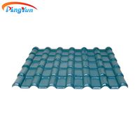 Tôle de toiture en pvc asa panneau de revêtement en pvc pour toit extérieur tuiles coloniales en pvc