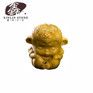 Design Créatif Mignon <span class=keywords><strong>Petit</strong></span> Singe Sculpture Sur Bois Feng Shui Salon Xiangsai Sun Wukong <span class=keywords><strong>Bouddha</strong></span> Zen - Product Image 1