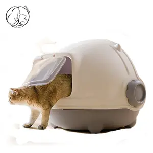 Misam Easy Clean Poop Product Enclosed Kitty Little Pan With Handle No Odol Smell Cat Toilet And Fasion Scoop