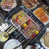 Barbecue électrique à température réglable, barbecue coréen sans fumée, barbecue électrique portable pour la maison, 2000W