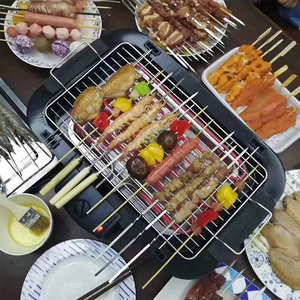 Parrilla Eléctrica para Barbacoa con Temperatura Ajustable, Parrilla Coreana sin Humo, Parrilla Eléctrica Portátil para Cocina de 2000W - Product Image 4