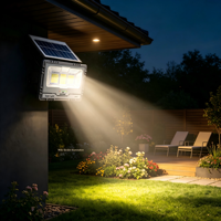 Projecteur solaire haute luminosité 40W avec 2835 LED, éclairage de sécurité extérieur pour maison, rue, entrepôt