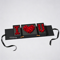 Scatola di Lusso Artigianale Personalizzata per Confezioni Floreali, Scatola Pieghevole a Conchiglia per Regali di San Valentino e Festa della Mamma
