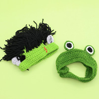 Gorros para Mascotas, Gorro de Lana Tejido para Perros y Gatos, Accesorios de Disfraces, Divertida Transformación, Estilo de Dibujos Animados, Venta al por Mayor