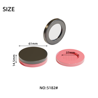 Palette de fards à paupières vides en plastique personnalisés Jinze boîte d'emballage ronde de boîtes de fards à paupières magnétiques cosmétiques