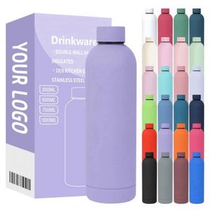 Bouteilles isothermes à double paroi avec logo personnalisé, 350 ml, 500 ml, petite ouverture, en acier inoxydable, bouteille d'eau de sport pour les voyages - Product Image 3