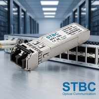 Émetteur-récepteur optique STBC 10G SFP+ LC Duplex EML 850nm-1550nm 0.3km-80km MMF/SMF avec diagnostic numérique et surveillance