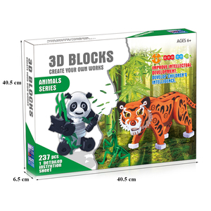 237pcs Tiger Mantis <span class=keywords><strong>Panda</strong></span> đồ chơi EVA bọt <span class=keywords><strong>3D</strong></span> câu đố - Product Image 5
