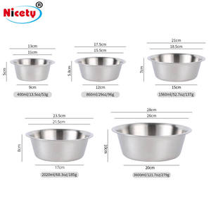 Mangkuk Anjing Portabel Modern dari Baja Tahan Karat Ramah Lingkungan untuk Makanan Dalam/Luar Ruangan untuk Kucing dan Hewan Lainnya 860ml 96g - Product Image 6