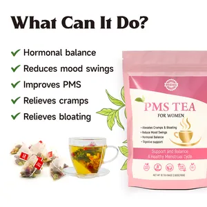 Chinapherds 100% Herbal alami rahim detoks Pms teh untuk menstruasi Cramp