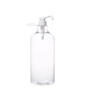Conteneur en plastique vide en gros, flacon <span class=keywords><strong>pompe</strong></span> pour désinfectant pour les mains, 2 litres, 64 oz - Product Image 1