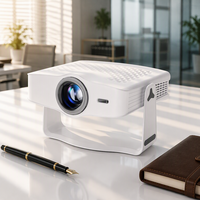 Proyektor Portabel JUNUO J500 500 ANSI Lumens Auto Focus Dekoding 4K 1080P Nyata 500 Lumens Proyektor Rumah Terbaik
