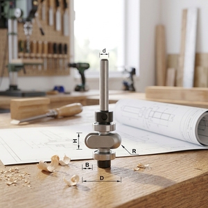 <span class=keywords><strong>Glanzen</strong></span> Marke K08147 Holzbearbeitungs-Schneidfräser mit Wolframkarbid-Klinge, 55HRC, lackiert - Product Image 3