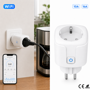 Tuya WiFi 10A 16A <strong>Remote</strong> Voice <strong>Control</strong> Energy Monitoring Smart <strong>Plug</strong> for Commercial Supply Chain Integration - Product Image 1