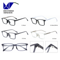Lunettes de lecture confortables unisexe à monture intégrale ultra-fine avec clip nasal, taille 52-18-145, style classique, verres solides