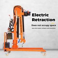 Chariot élévateur compact à rotation complète à 360 degrés Articulé 1000 kg 3000 kg Pliable en acier à haute teneur en carbone Portable Utilisation en atelier Grue montée sur véhicule