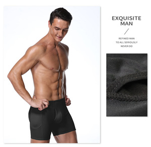 Butt Lifter Boxers Hommes Slip Respirant Rembourré Butt Enhancer Remplissage <span class=keywords><strong>Sous</strong></span>-Vêtements Shorts Haute Élastique Hommes Shapewear Culotte - Product Image 3