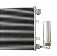 Condensateur de climatisation à flux parallèle en aluminium 92100-JE30A, testé à 100 % contre les fuites, avec sécheur intégré, neuf, garantie 1 an pour Nissan Qashqai