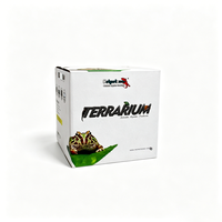 Terrarium en verre pour reptiles Petpetzone, avec porte à ouverture frontale, unité en verre trempé, ventilation supérieure en maille, respectueux de l'environnement