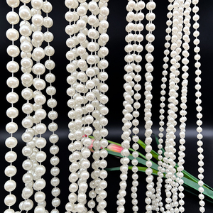 Đám cưới Ngọc Trai Chuỗi giả ngọc trai kết nối hạt chuỗi tự làm vật liệu Vòng cổ trang trí ngọc trai - Product Image 4
