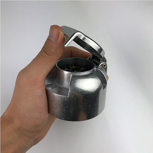 European Style Trailer 7 <b>Pin</b> Plug 12V Zinc Alloy Metal Connector Adapter For Truck Use - Product Image 5