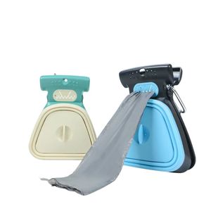Recogedor de caca de perro ecológico plegable portátil para uso al aire libre herramienta de recolección de bolsas de basura recolector de residuos de mascotas transfronterizo - Product Image 1