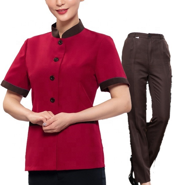 Cheap Short Sleeve Black Chef Uniform
