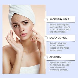 OEM al por mayor 20g crema facial hidratante antiacné removedor de espinillas y manchas oscuras para piel grasa ingrediente principal ácido salicílico - Product Image 6