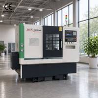 Torno CNC de Servicio Mediano, Nuevo, con Sistema GSK TCK6340S, 4 Estaciones, Torreta Horizontal, un Solo Husillo y Bancada Inclinada