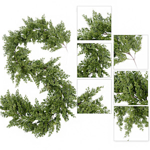 Guirlande de Noël artificielle Zongwang 200 cm+ en aiguilles de pin PE, toucher doux, décoration d'intérieur, couronne, décoration de fêtes - Product Image 2