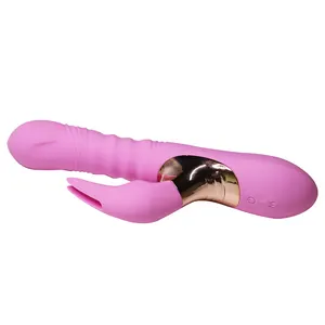 Can Be Change Three Head Thrusting Vagina Rabbit Dildo G Spot Massager Vibrator Sex Toys For Woman