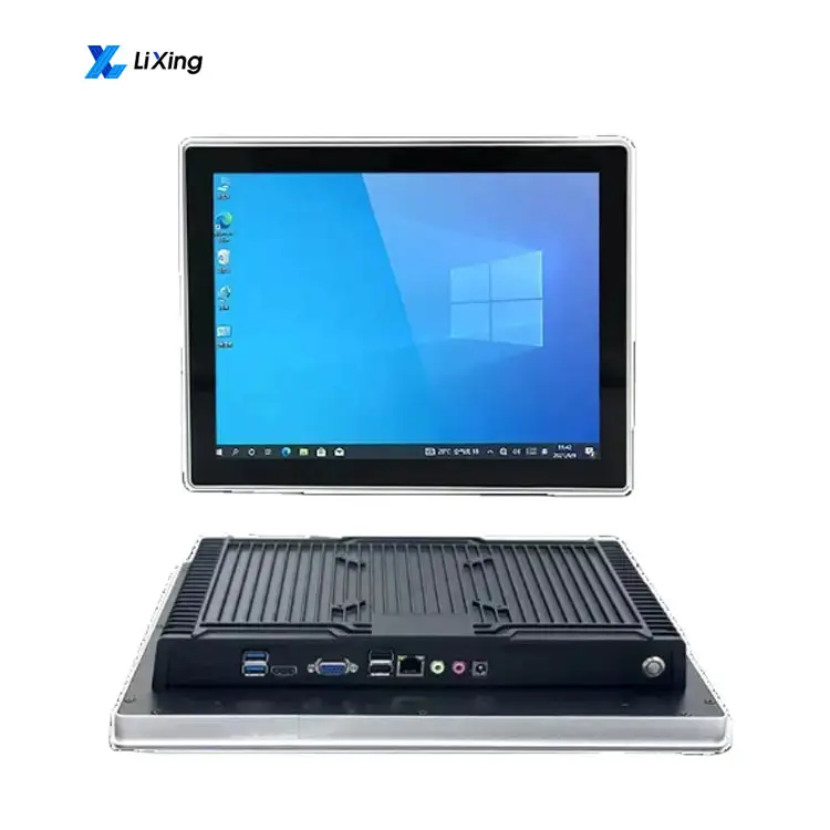 Industrial Fanless 21.5"Computer Ip65 Front Windows7/8/10/Linux Wall Mount Capacitive Touch Screen Monitor Industrial Panel Pc