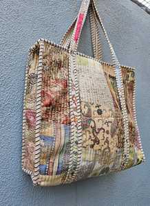Wholesale Price Block Print Quilted Cotton Tote <b>Bag</b> for Women –Handmade Floral Shopper Grocery <b>Boho</b> Travel <b>Bags</b> for Women <b>Bags</b> - Product Image 5
