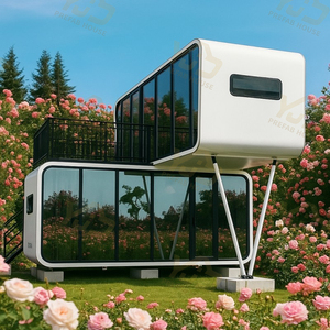 Due strati prefabbricato negozio di piccole <span class=keywords><strong>case</strong></span> prefabbricate capsula casa prefabbricata <span class=keywords><strong>case</strong></span> contenitore Apple cabina per la <span class=keywords><strong>vendita</strong></span> - Product Image 1