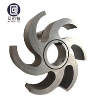 Engrenage en carbure cémenté personnalisé, insert rotatif en carbure de tungstène, roue de turbine à six lames en carbure hautement résistante à l'usure