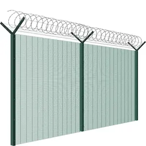 HT-FENCE Clear View 358 Anti Climb Fence High Security Security Fence For Airport Railway Prison