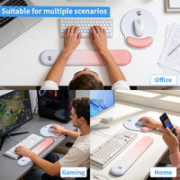 Tapis de souris ergonomique avec Support de poignet, barre de Support de poignet de clavier en mousse à mémoire de forme de qualité supérieure et ensemble de repose-poignet de souris